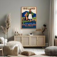 Ireland Eternal Youth Vintage Great Southern Railways Travel Poster PosterGoat