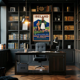 Ireland Eternal Youth Vintage Great Southern Railways Travel Poster PosterGoat