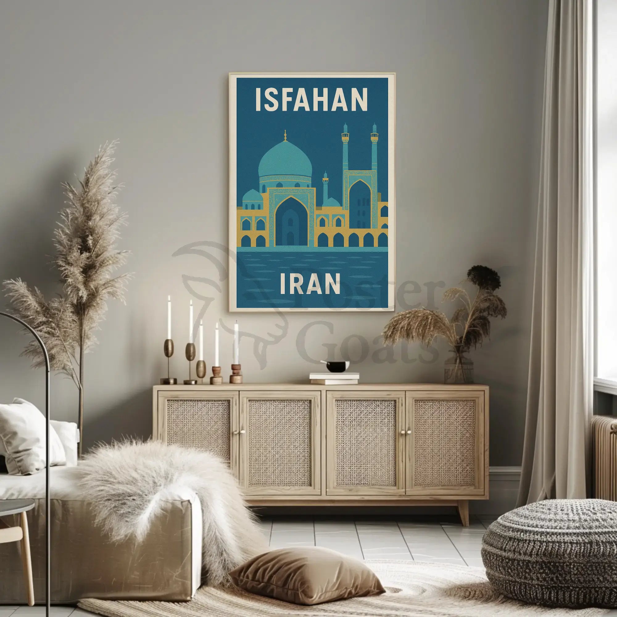 Isfahan's Architectural Beauty in Serenity Cultural or Heritage Poster PosterGoat
