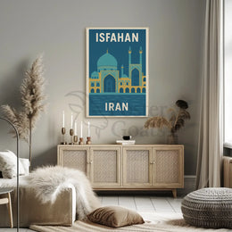 Isfahan's Architectural Beauty in Serenity Cultural or Heritage Poster PosterGoat