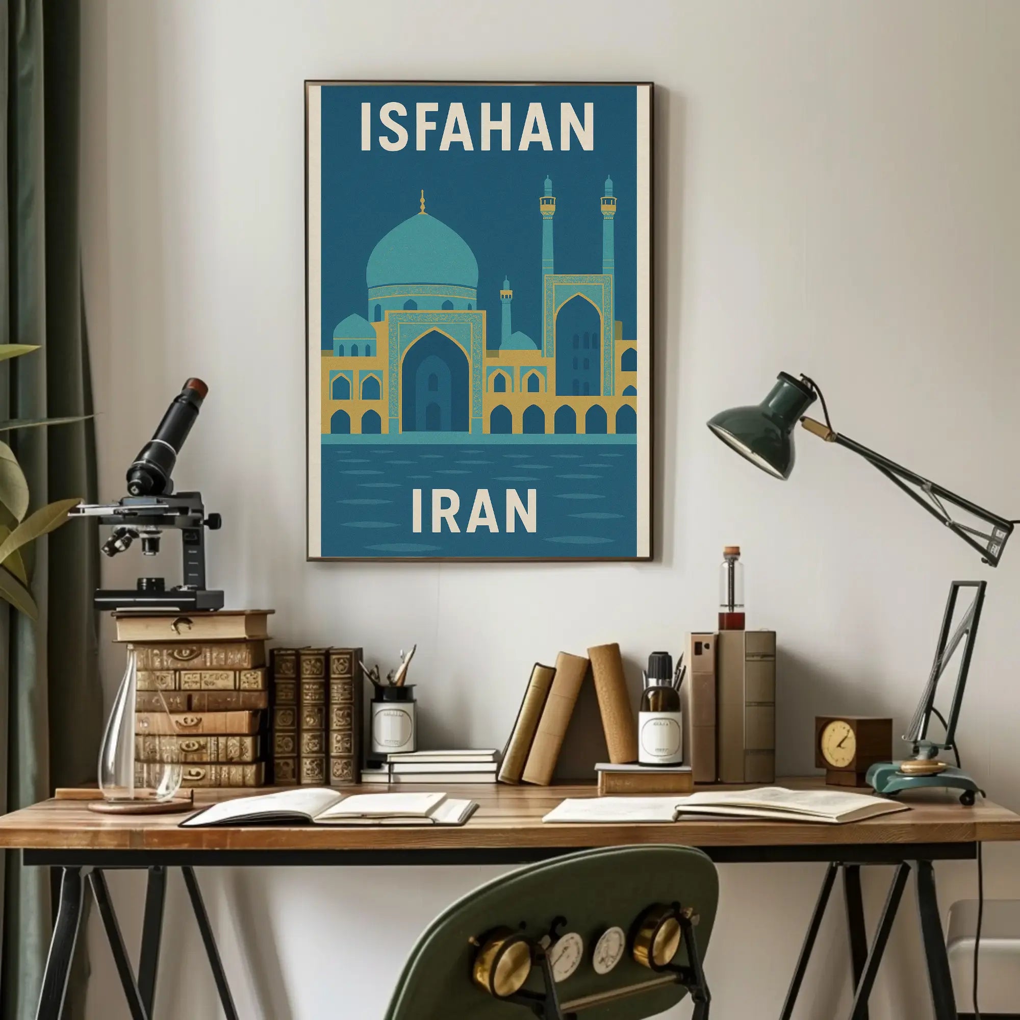 Isfahan's Architectural Beauty in Serenity Cultural or Heritage Poster PosterGoat