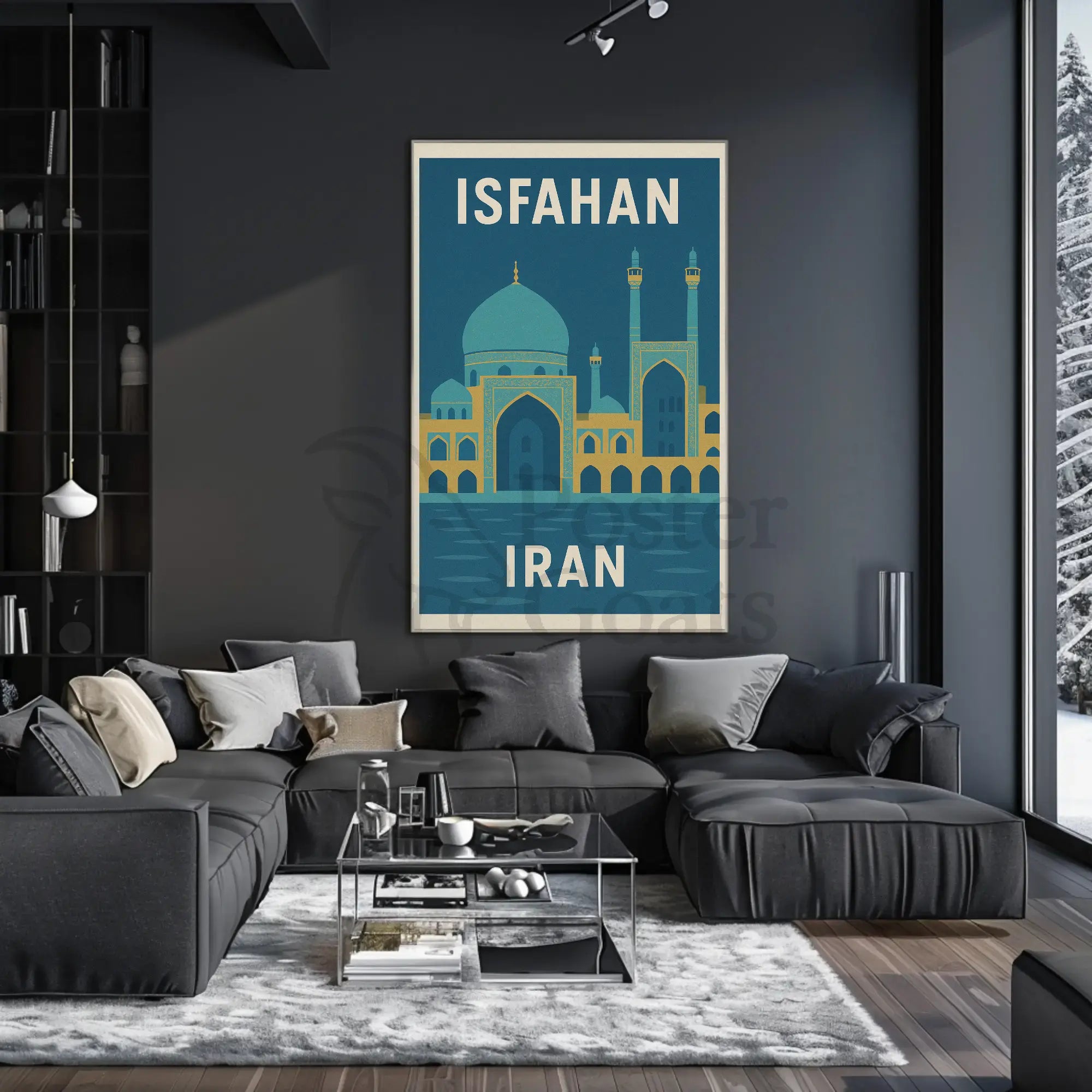 Isfahan's Architectural Beauty in Serenity Cultural or Heritage Poster PosterGoat
