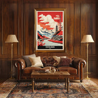 Ishikawa Landscape Vintage Travel Poster PosterGoat