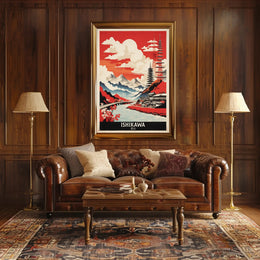 Ishikawa Landscape Vintage Travel Poster PosterGoat