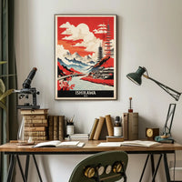 Ishikawa Landscape Vintage Travel Poster PosterGoat