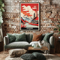 Ishikawa Landscape Vintage Travel Poster PosterGoat