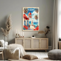 Isla Mujeres Seaside Charm Travel Poster PosterGoat