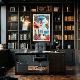 Isla Mujeres Seaside Charm Travel Poster PosterGoat