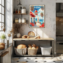 Isla Mujeres Seaside Charm Travel Poster PosterGoat