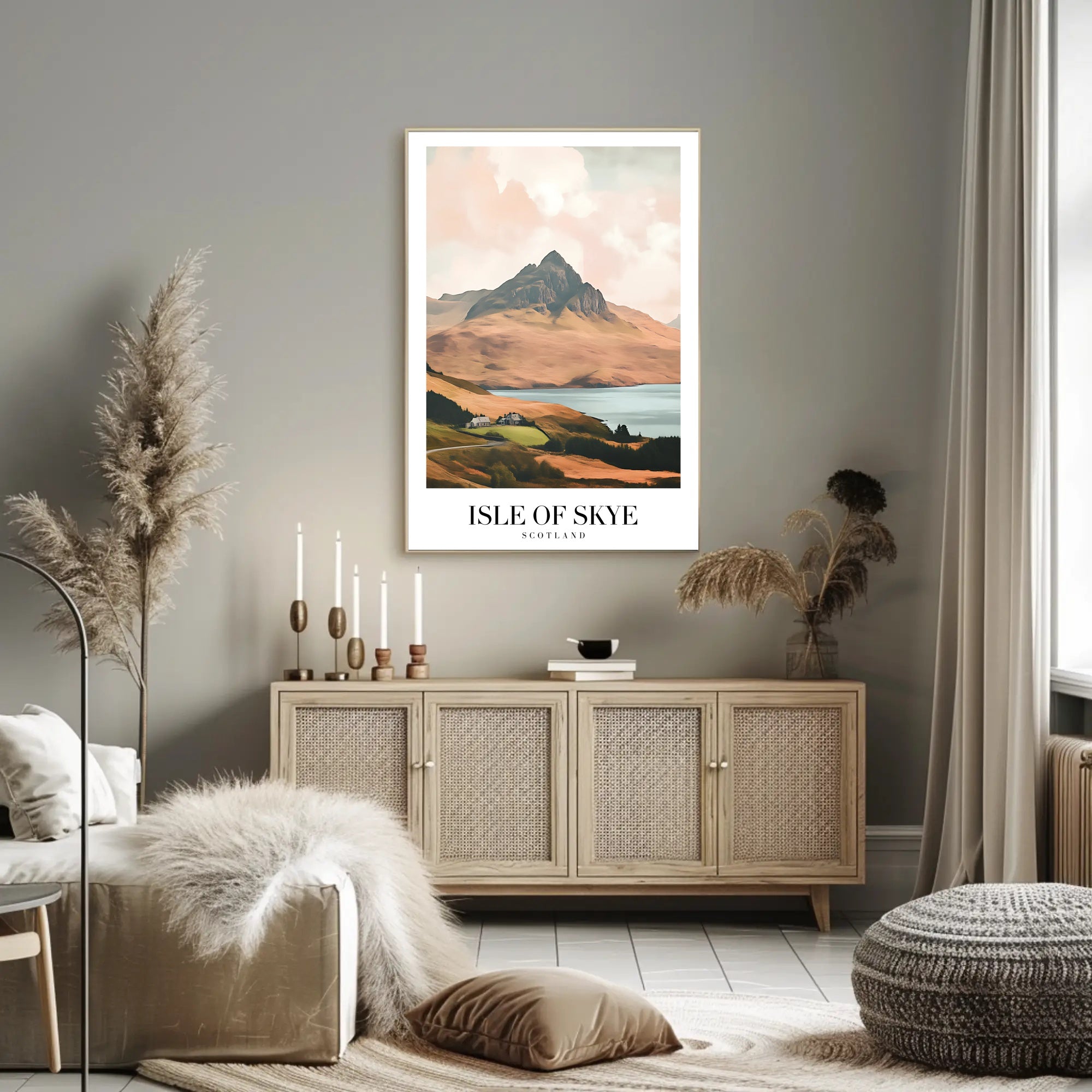 Isle of Skye Landscape Travel Poster PosterGoat