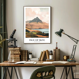 Isle of Skye Landscape Travel Poster PosterGoat