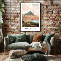 Isle of Skye Landscape Travel Poster PosterGoat