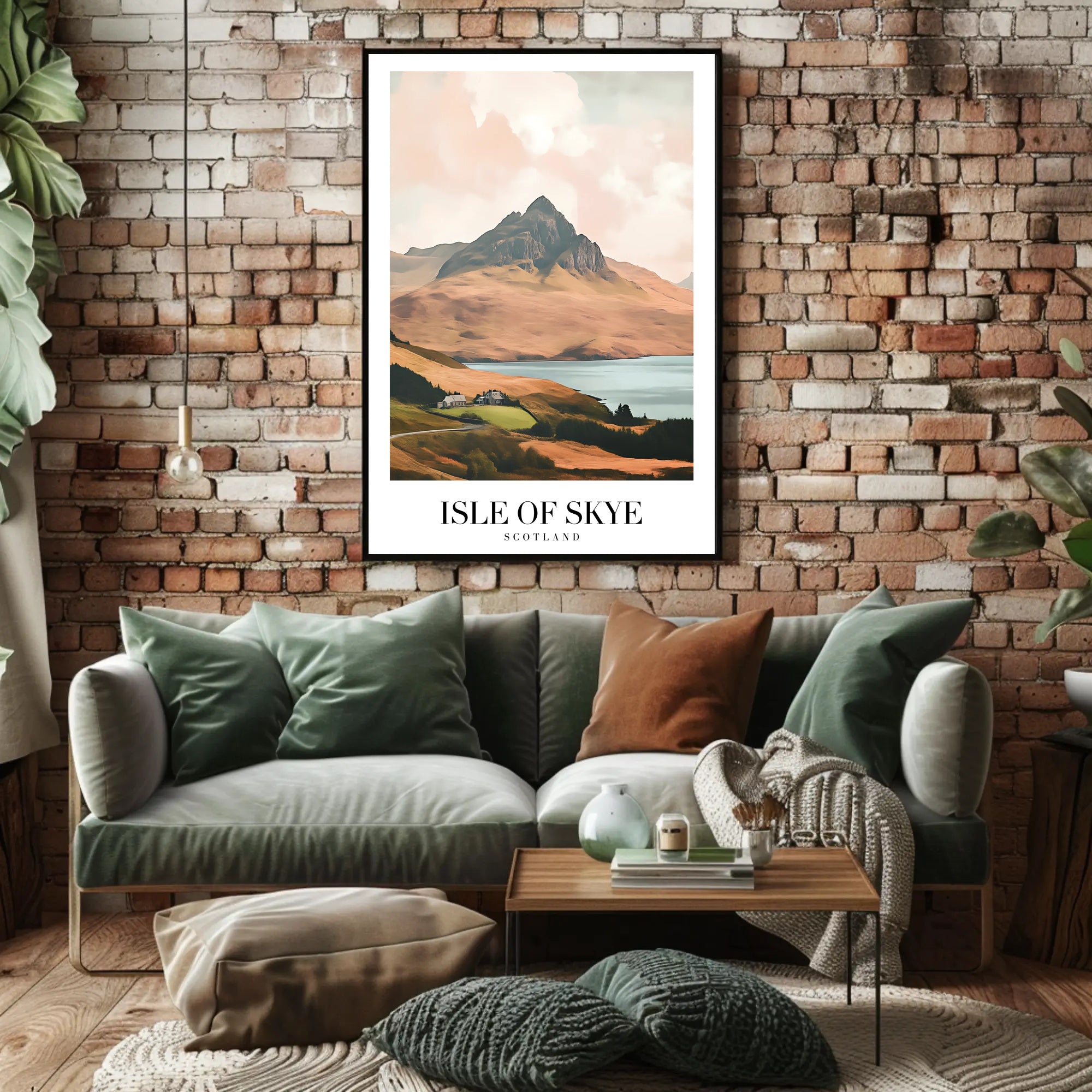 Isle of Skye Landscape Travel Poster PosterGoat