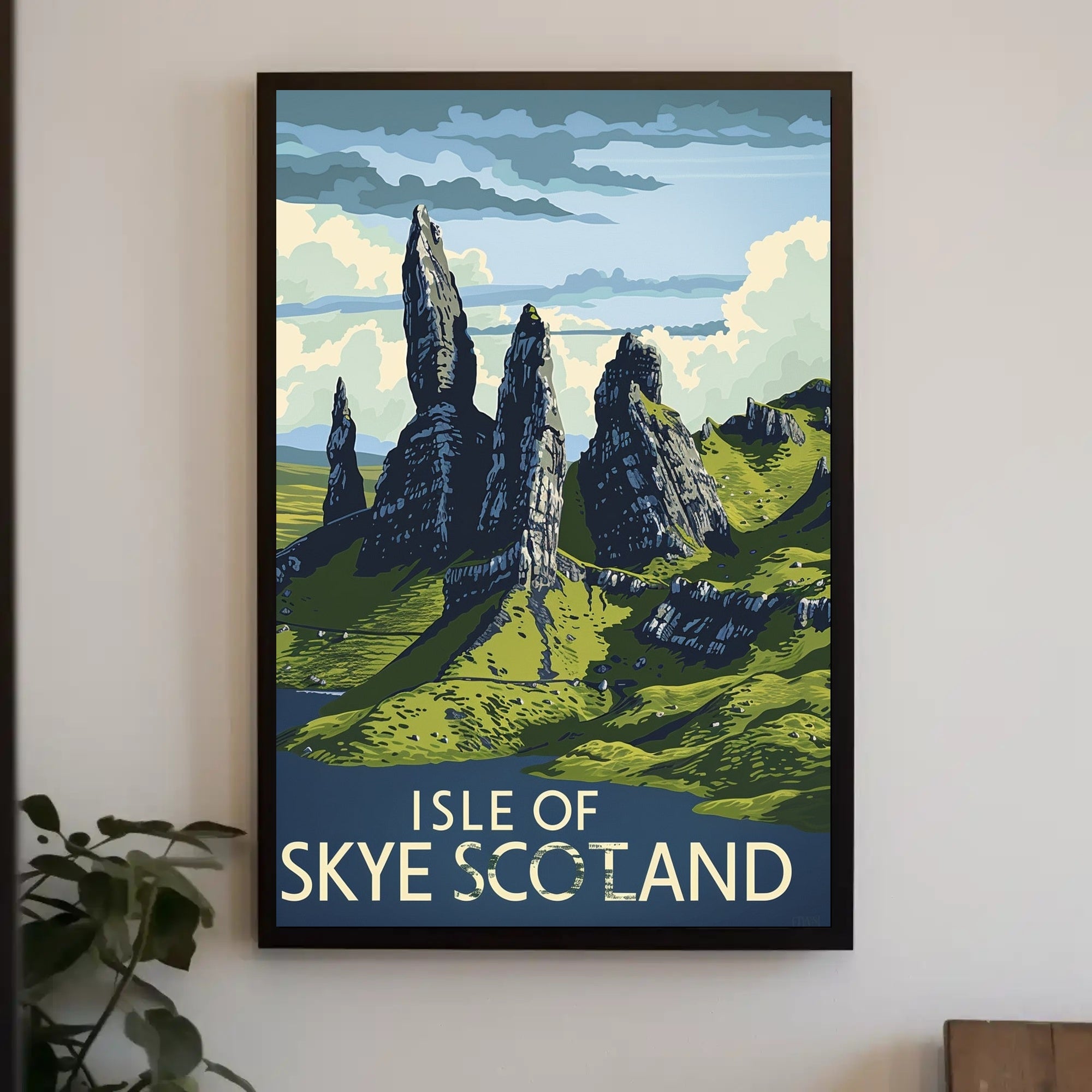 Isle of Skye Scotland Vintage Travel Poster PosterGoat