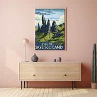 Isle of Skye Scotland Vintage Travel Poster PosterGoat