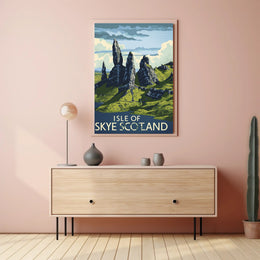 Isle of Skye Scotland Vintage Travel Poster PosterGoat
