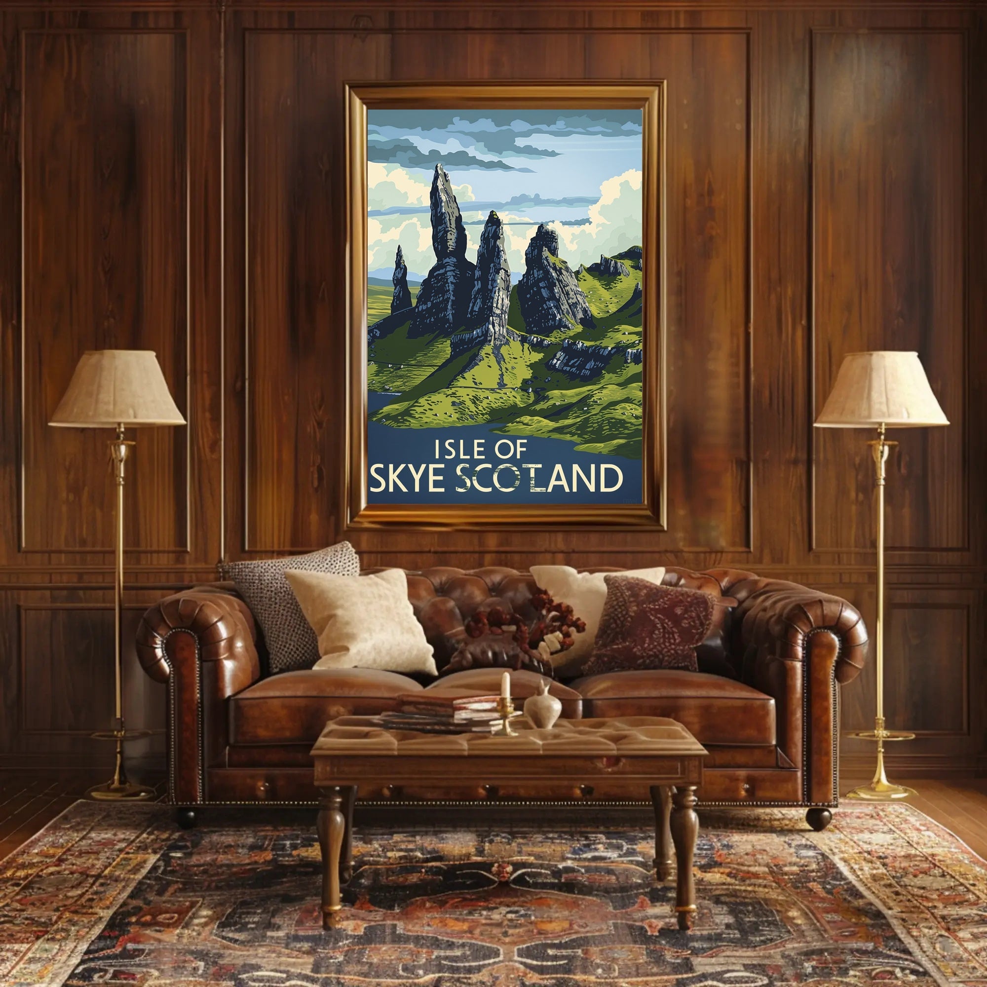 Isle of Skye Scotland Vintage Travel Poster PosterGoat