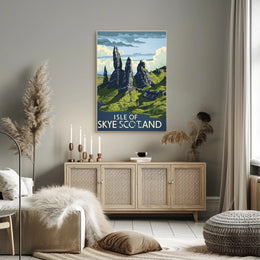 Isle of Skye Scotland Vintage Travel Poster PosterGoat