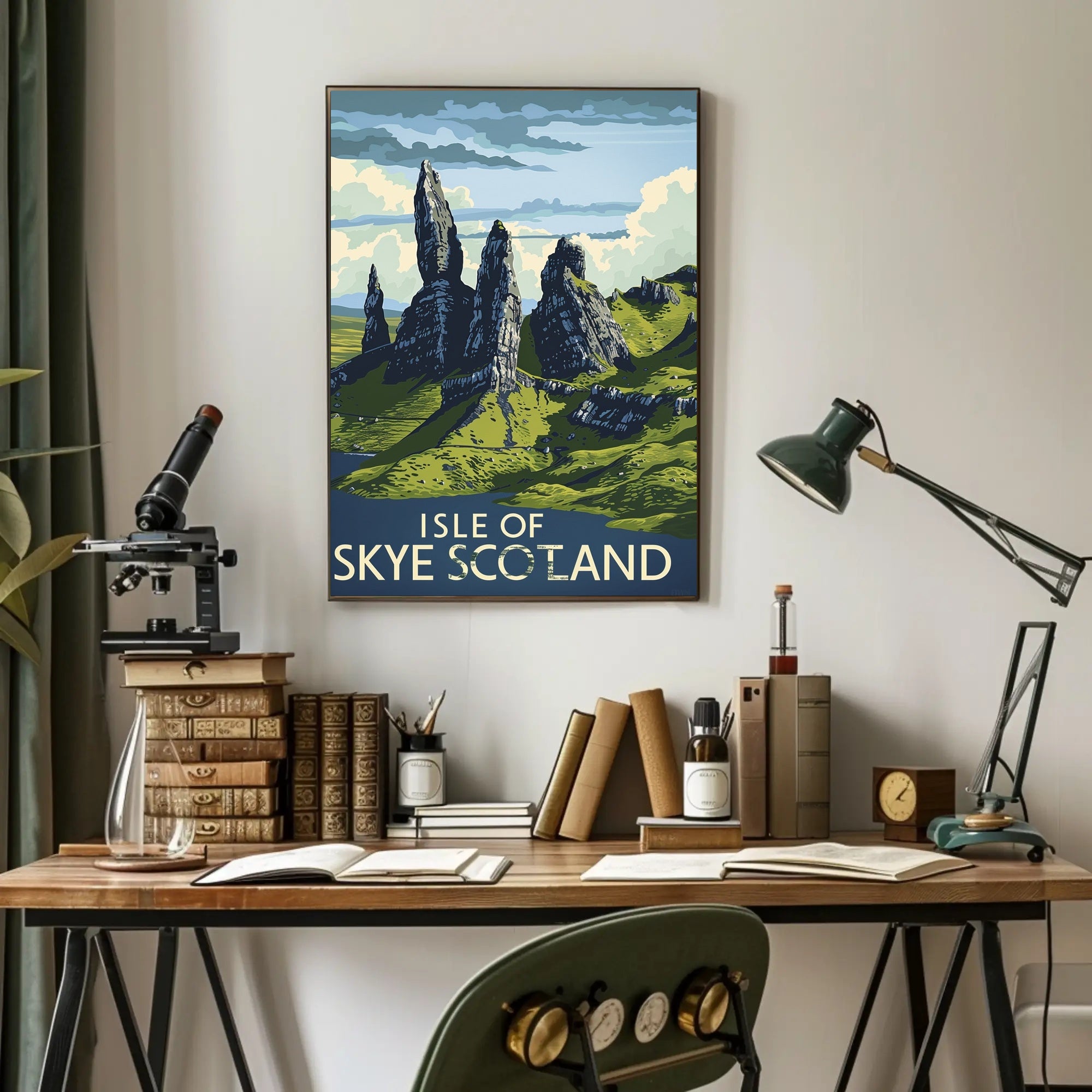 Isle of Skye Scotland Vintage Travel Poster PosterGoat