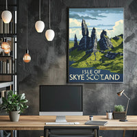 Isle of Skye Scotland Vintage Travel Poster PosterGoat