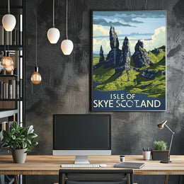 Isle of Skye Scotland Vintage Travel Poster PosterGoat