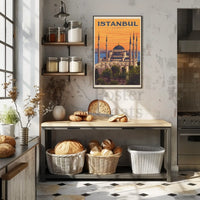 Istanbul Blue Mosque Travel Poster PosterGoat