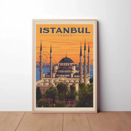 Istanbul Blue Mosque Travel Poster PosterGoat