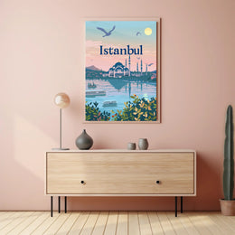 Istanbul Skyline Serenity: Travel Poster PosterGoat