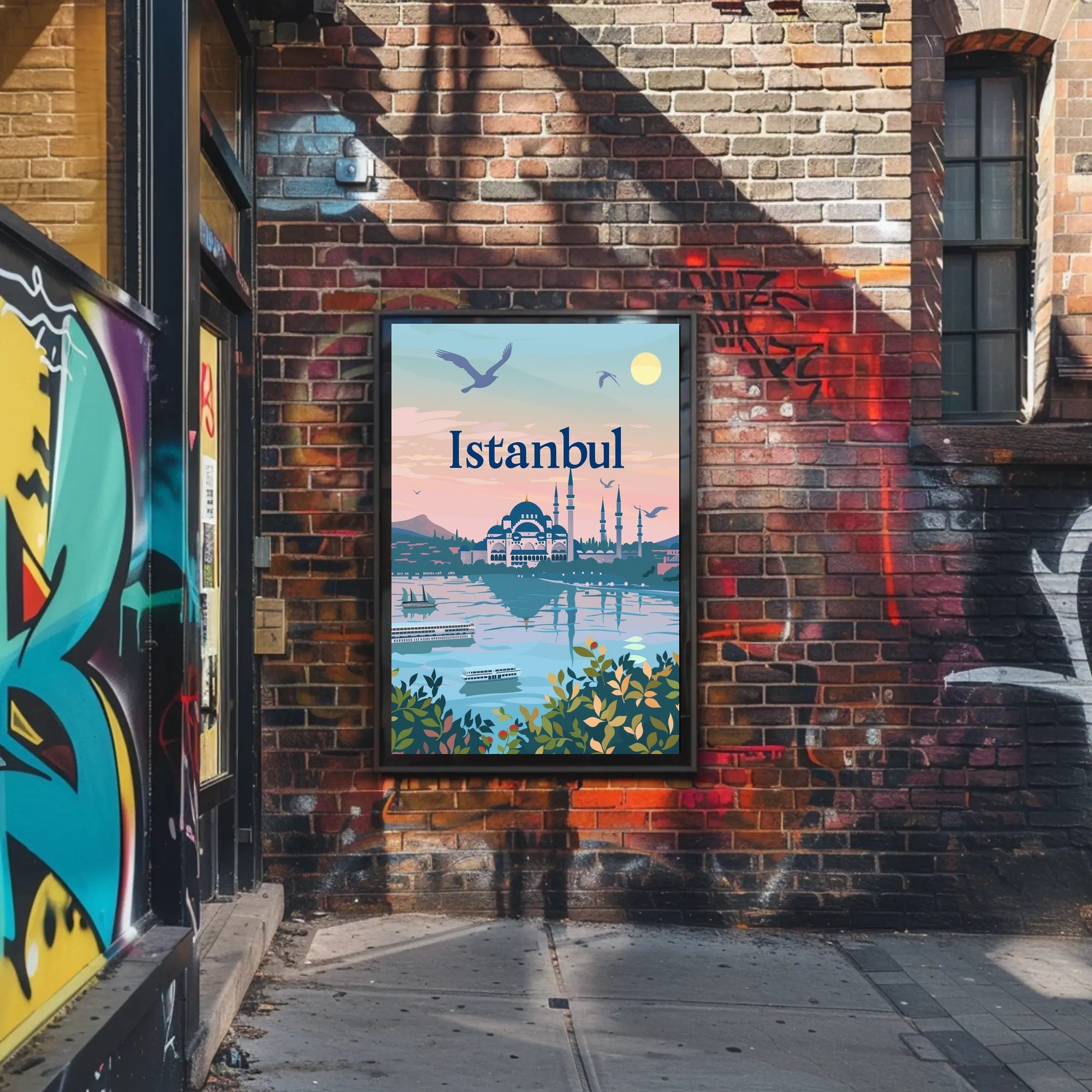 Istanbul Skyline Serenity: Travel Poster PosterGoat