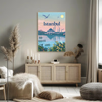 Istanbul Skyline Serenity: Travel Poster PosterGoat
