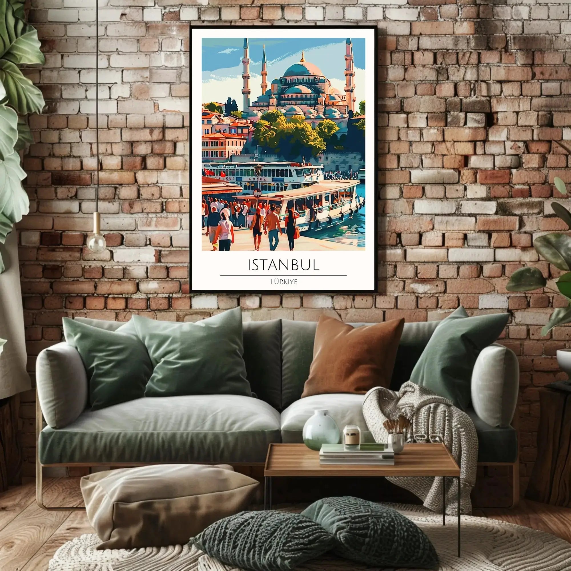 Istanbul Skyline Travel Poster PosterGoat