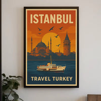 Istanbul Vintage Travel Art Print - Travel Poster PosterGoat