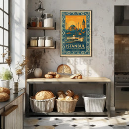 Istanbul's Allure on Two Continents Travel Poster PosterGoat