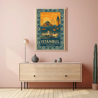 Istanbul's Allure on Two Continents Travel Poster PosterGoat