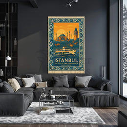 Istanbul's Allure on Two Continents Travel Poster PosterGoat