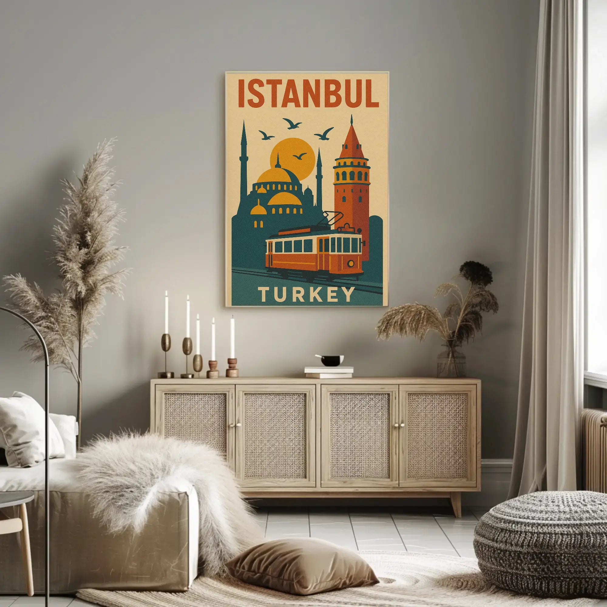 Istanbul's Legacy: Modern Meets Tradition Cultural Poster PosterGoat