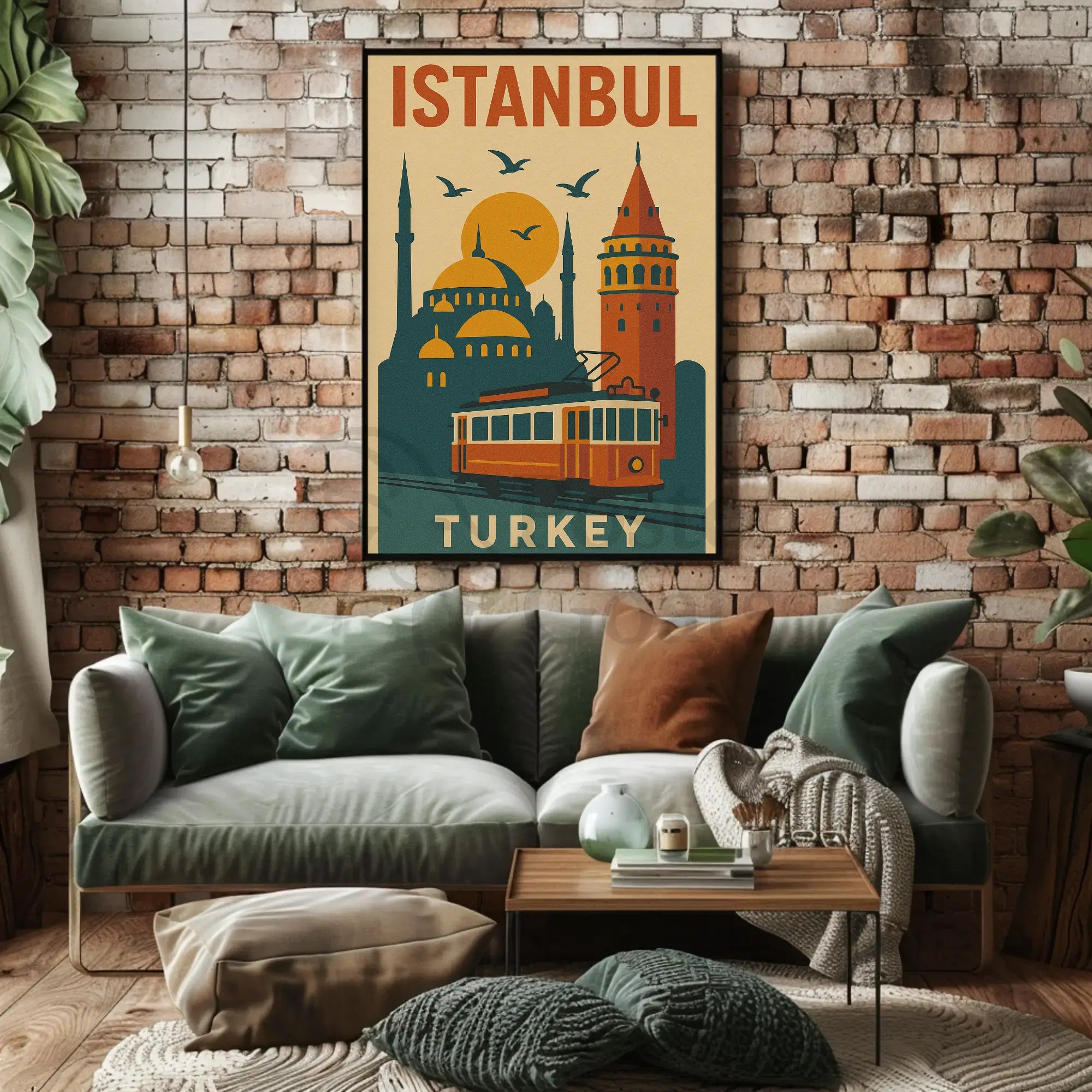 Istanbul's Legacy: Modern Meets Tradition Cultural Poster PosterGoat