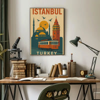 Istanbul's Legacy: Modern Meets Tradition Cultural Poster PosterGoat