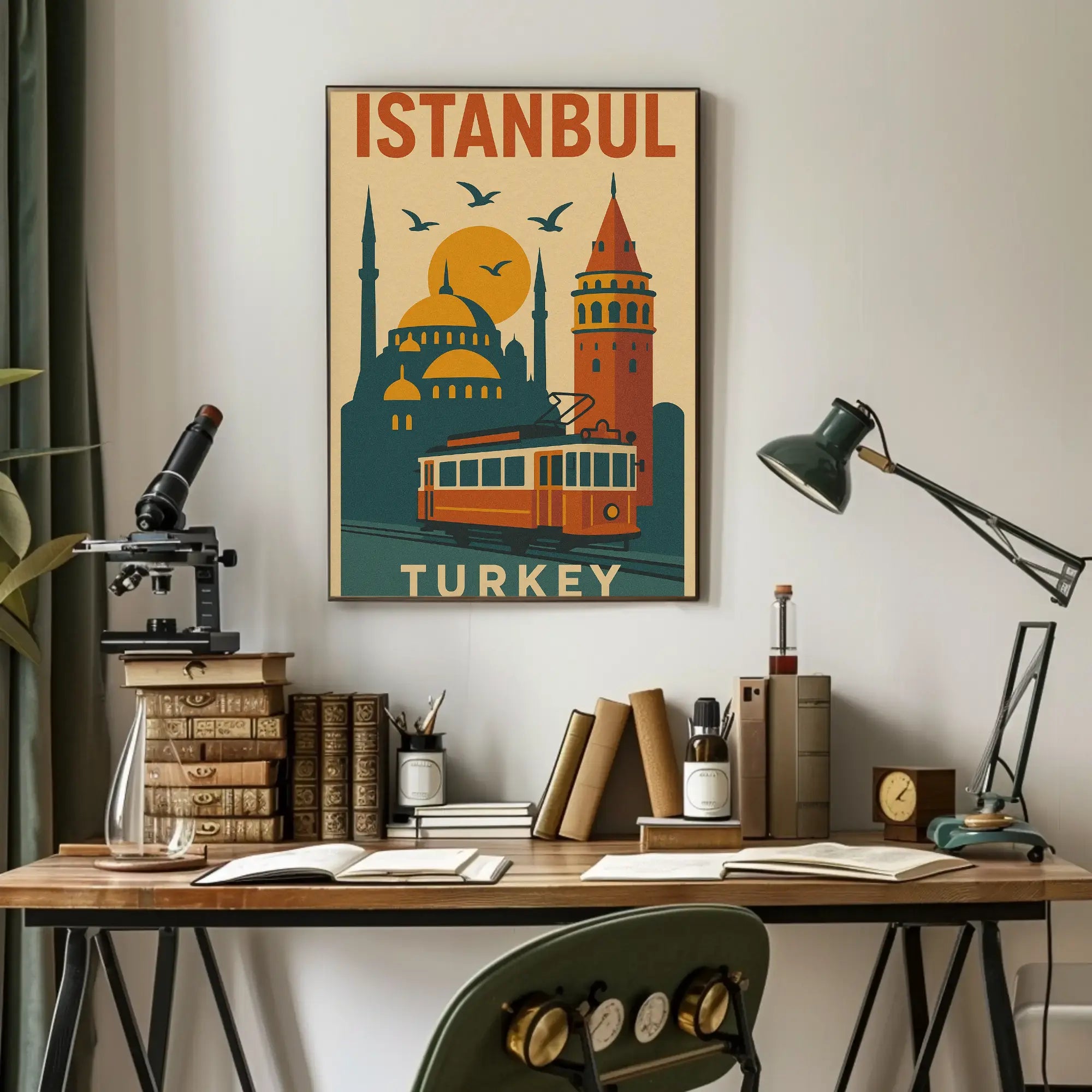 Istanbul's Legacy: Modern Meets Tradition Cultural Poster PosterGoat