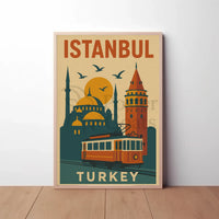 Istanbul's Legacy: Modern Meets Tradition Cultural Poster PosterGoat