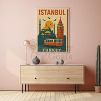 Istanbul's Legacy: Modern Meets Tradition Cultural Poster PosterGoat