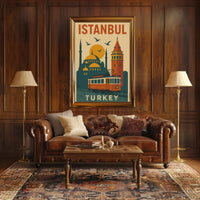 Istanbul's Legacy: Modern Meets Tradition Cultural Poster PosterGoat