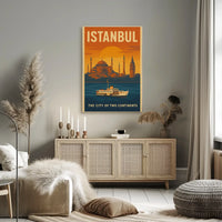 Istanbul's Timeless Beauty Retro Travel Poster PosterGoat