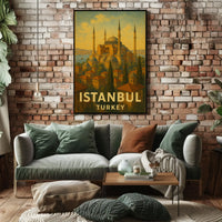 Istanbul's Timeless Charm Vintage Travel Poster PosterGoat