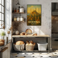 Istanbul's Timeless Charm Vintage Travel Poster PosterGoat