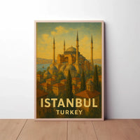 Istanbul's Timeless Charm Vintage Travel Poster PosterGoat