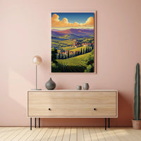 Italian Countryside Art: Tranquil Landscape Poster PosterGoat