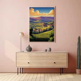 Italian Countryside Art: Tranquil Landscape Poster PosterGoat