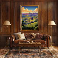 Italian Countryside Art: Tranquil Landscape Poster PosterGoat