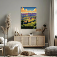 Italian Countryside Art: Tranquil Landscape Poster PosterGoat